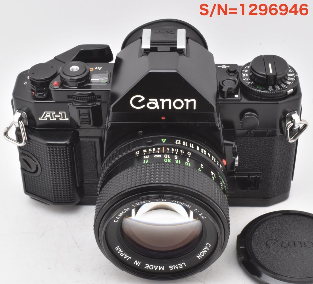 【EF-5RP測定】Canon A-1 +NEW FD50mmF1.4 _P,S,A機能OK_整備済(1296946_135)拍卖
