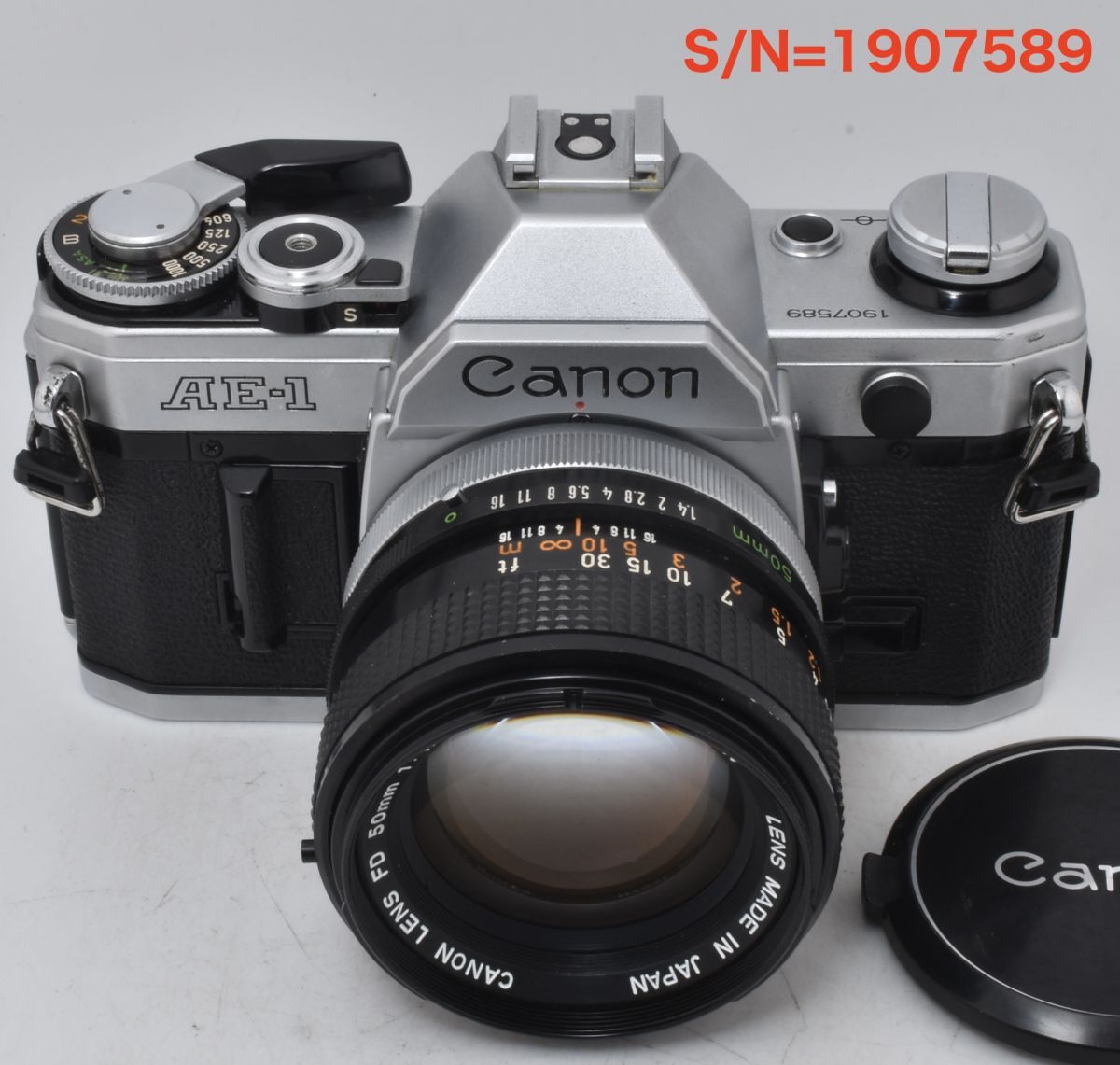 【EF-5RP測定】Canon AE-1 シルバー+FD50mmF1.4 S.S.C._整備済(1907589_55)拍卖