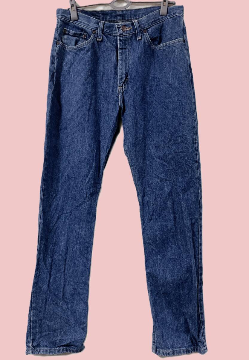 即決 Wrangler PREMIUM QUALTY REGUAR FIT インディゴ ジーンズ W33XL32 US輸入本場古着 IXA-215拍卖