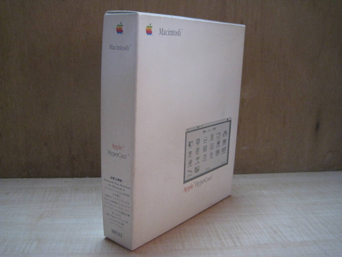 稀少 Apple Macintosh HyperCard 箱入パッケージ版 800K FD 4枚 + ユーザーズマニュアル付属 拍卖