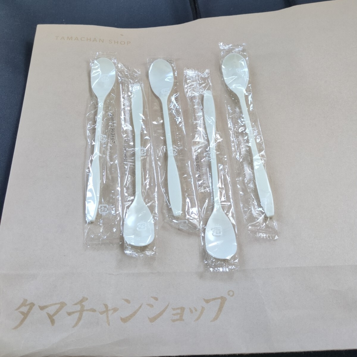 タマチャンショップ プラスチックスプーン 5本セット 個包装 未使用拍卖