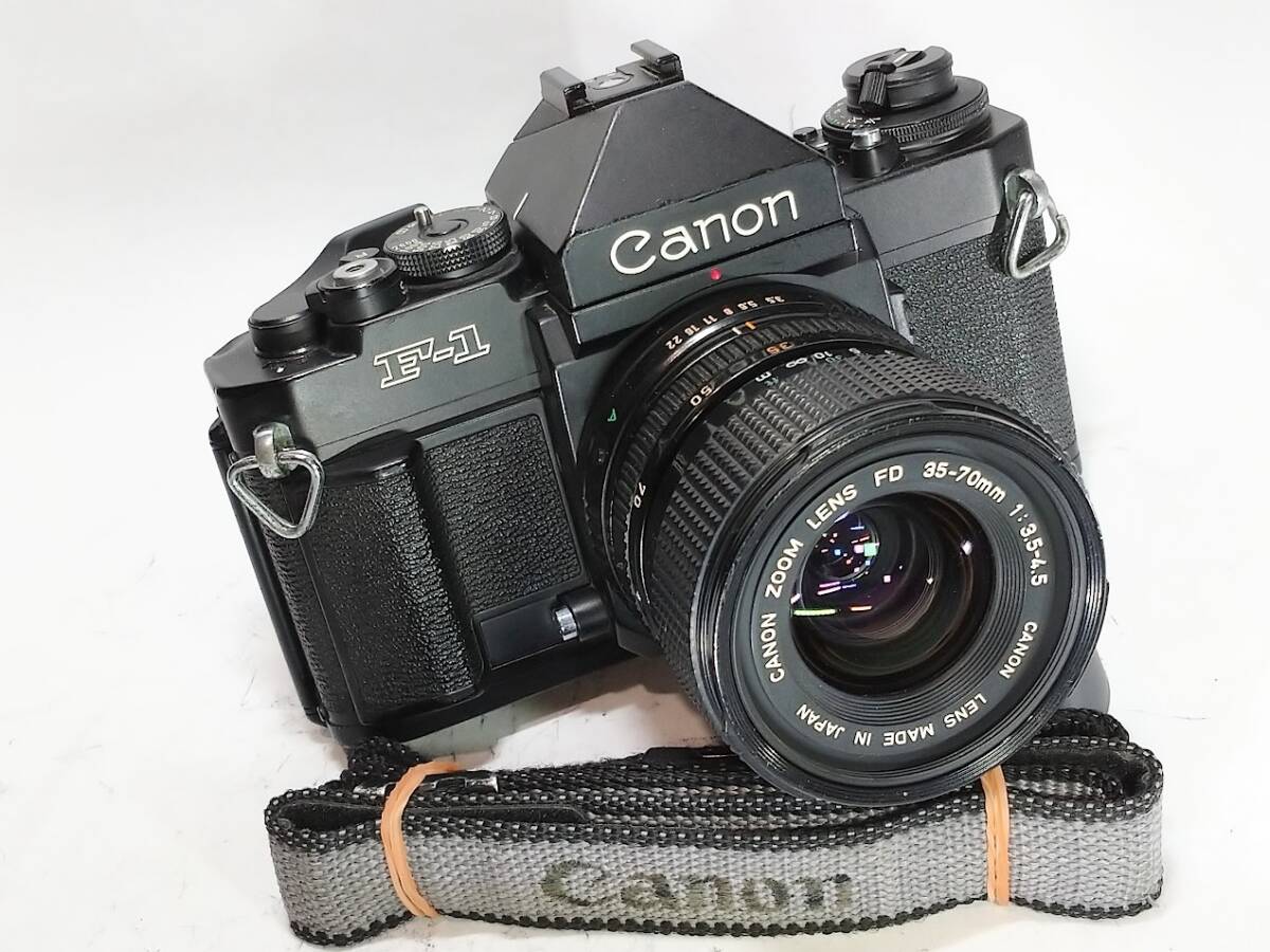 ★光学極上美品/動作良好★ Canon キャノン New F-1 アイレベルファインダーFN(レンズ・ストラップセット)80年代名機の逸品!#3222拍卖