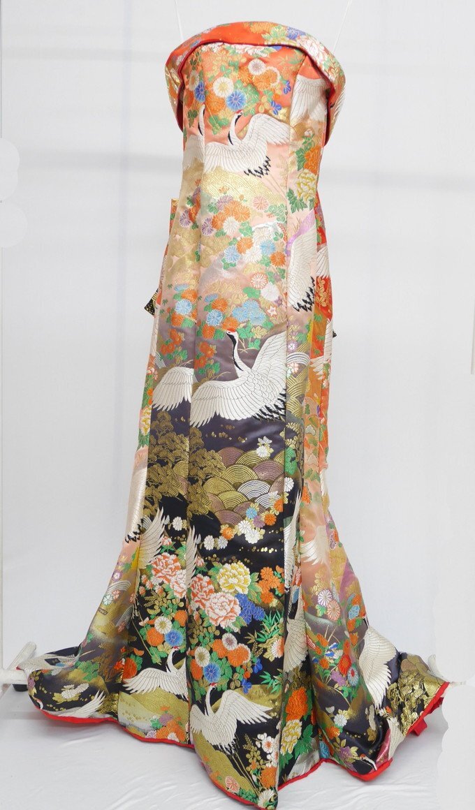 cherry★c5255dr★和柄ドレス/ブライダル フェア★ドレスフェア★カラードレス 単品★コンサート カラオケ 演奏会 フォト【中古品】拍卖