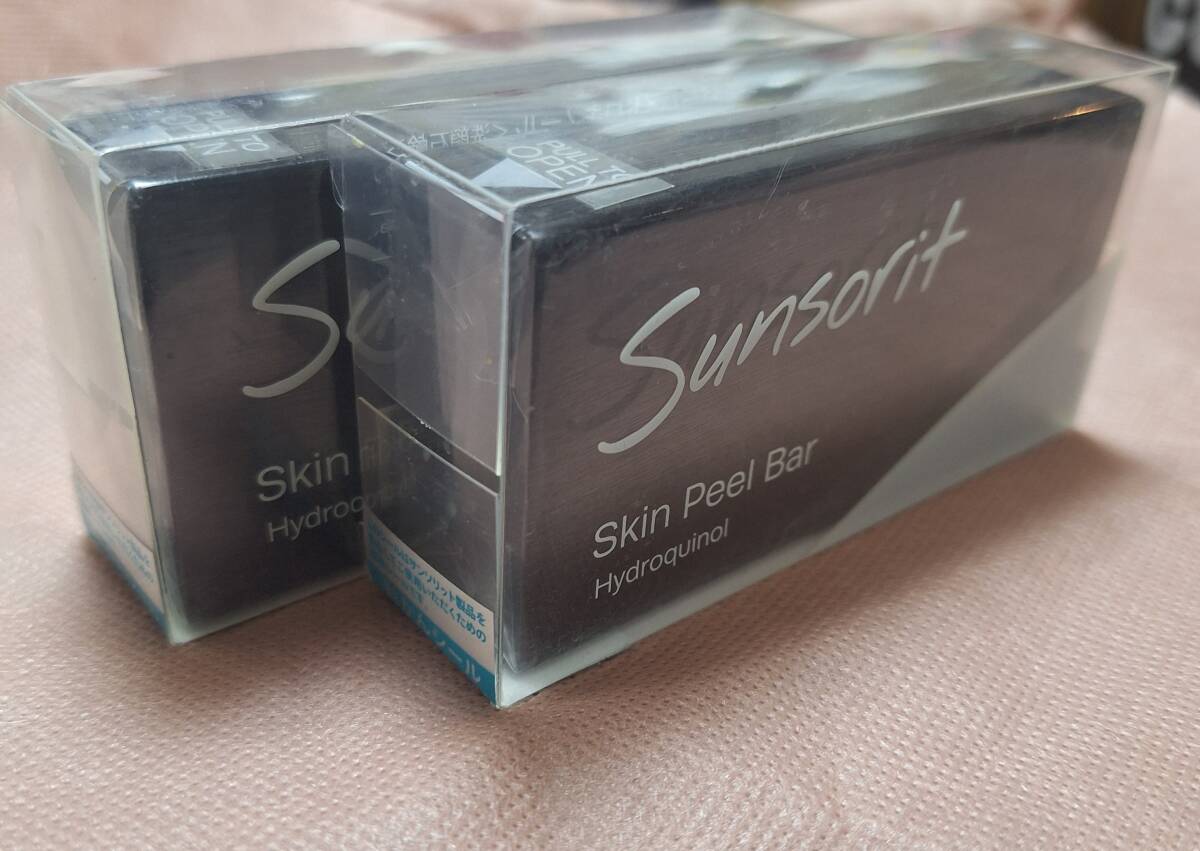 サンソリット スキンピールバーハイドロキノール 洗顔せっけん 2個セット拍卖