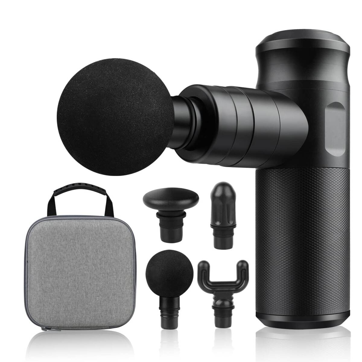 筋膜リリースガン 電動マッサージ器 ミニ ハンディガン アタッチメント 4レベル調節 強力静音 充電式 軽量 コードレス 7時間連続使用拍卖