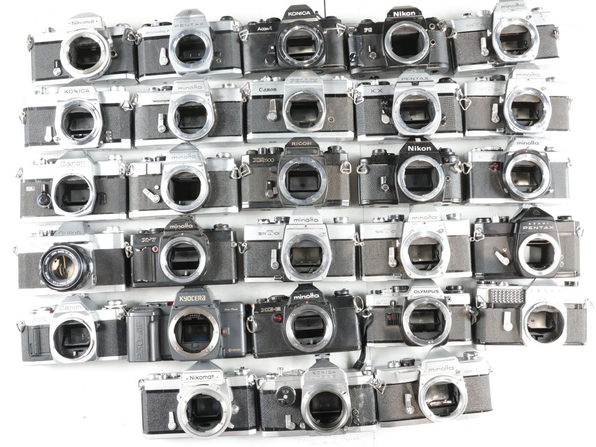 1464 28点まとめ Canon Nikon MINOLTA PENTAX 他 MF一眼レフカメラ まとめ まとめて 大量セット 送料1500円拍卖