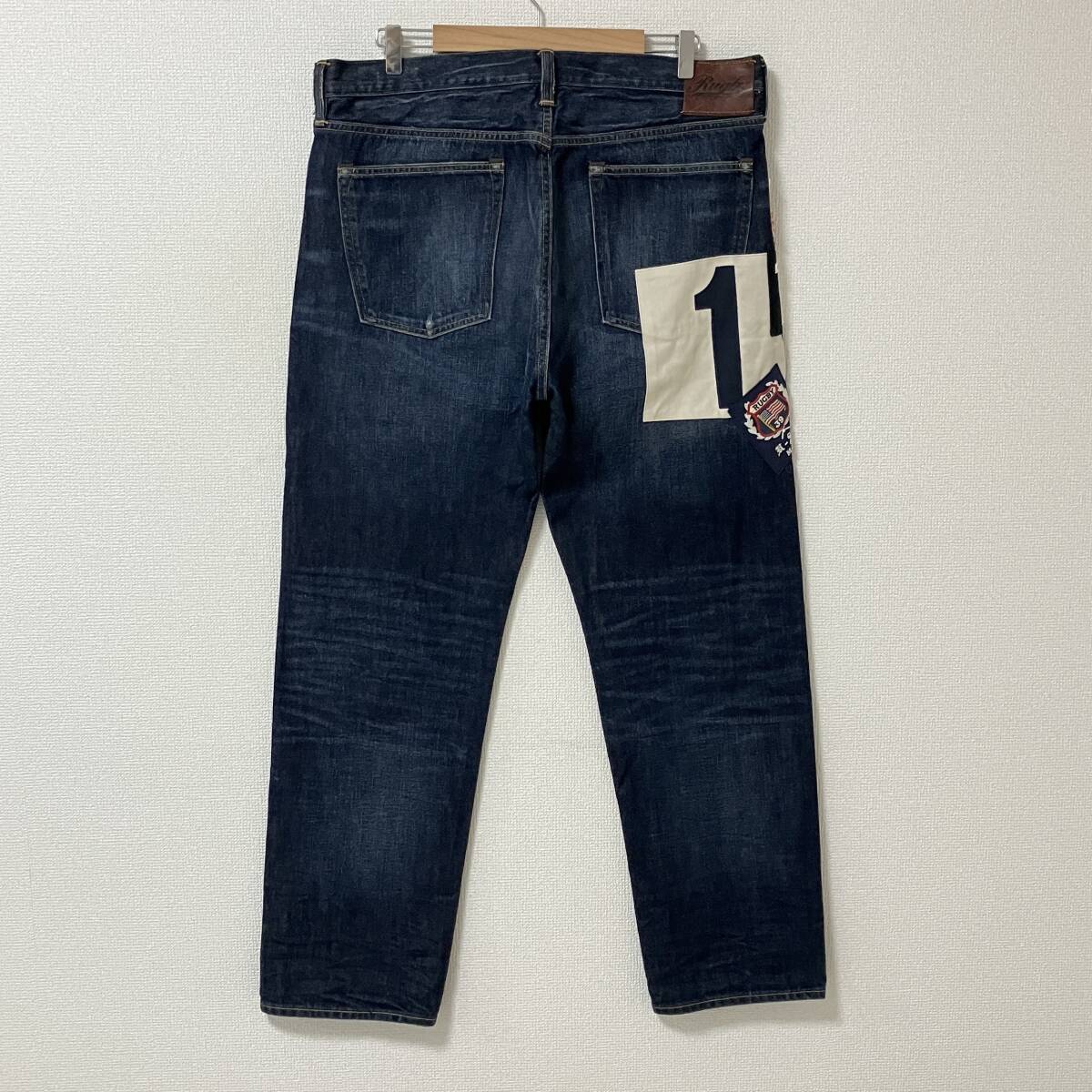 RALPH LAUREN RUGBY ワッペン 星条旗 デニムパンツ メンズ W38 大きいサイズ ラルフローレン ラグビー ジーンズ ジーパン 25120209拍卖