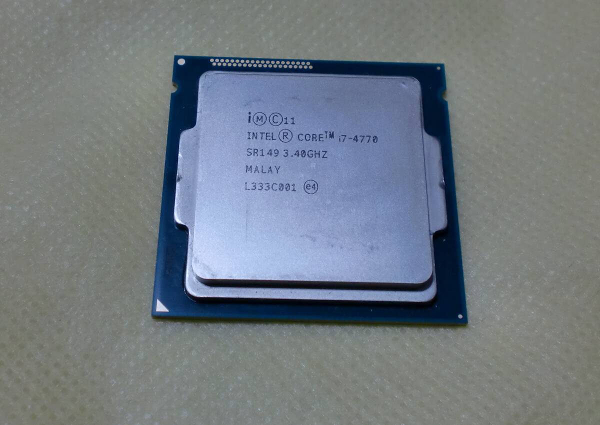 ★CPU Intel Core i7-4770 SR149 3.40GHz 1150LGA 動作確認済み★拍卖