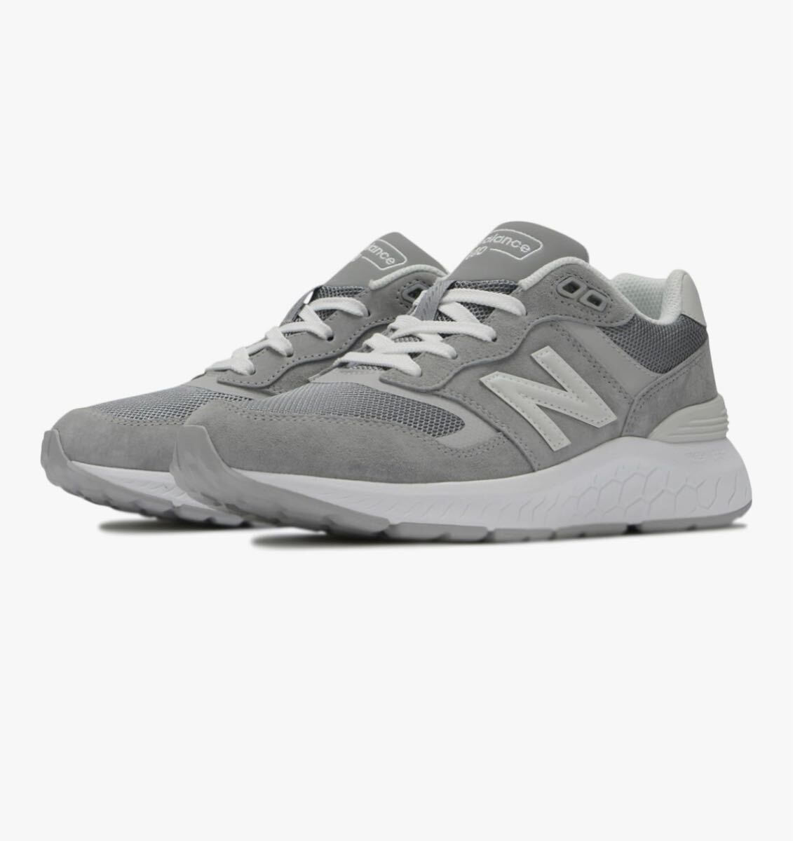 2E 22.0cm 幅広 new balance ニューバランス レディース WW880 フレッシュフォーム グレー 防水スプレー1本済 ウォーキングシューズ 拍卖