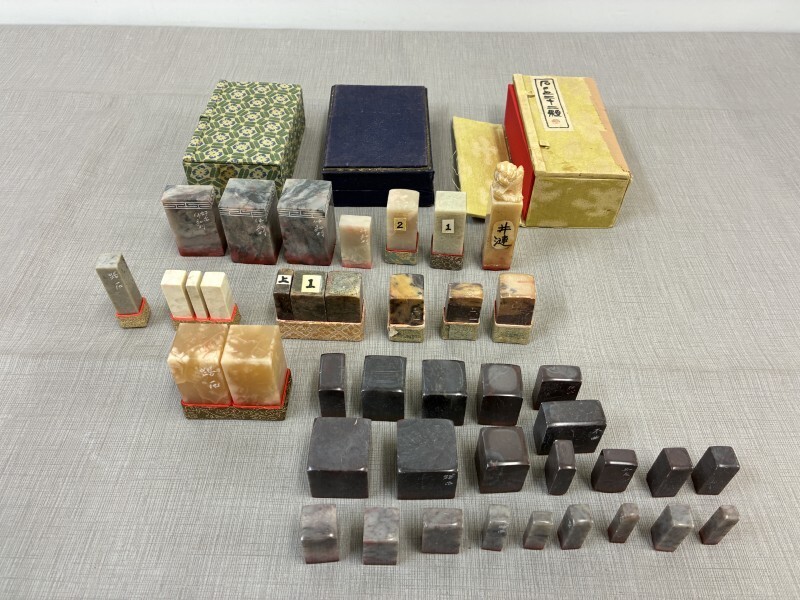 BD445「既刻 印材まとめて」41個 (検骨董唐物書画書道筆書道具習字書道家文房四宝中国)拍卖