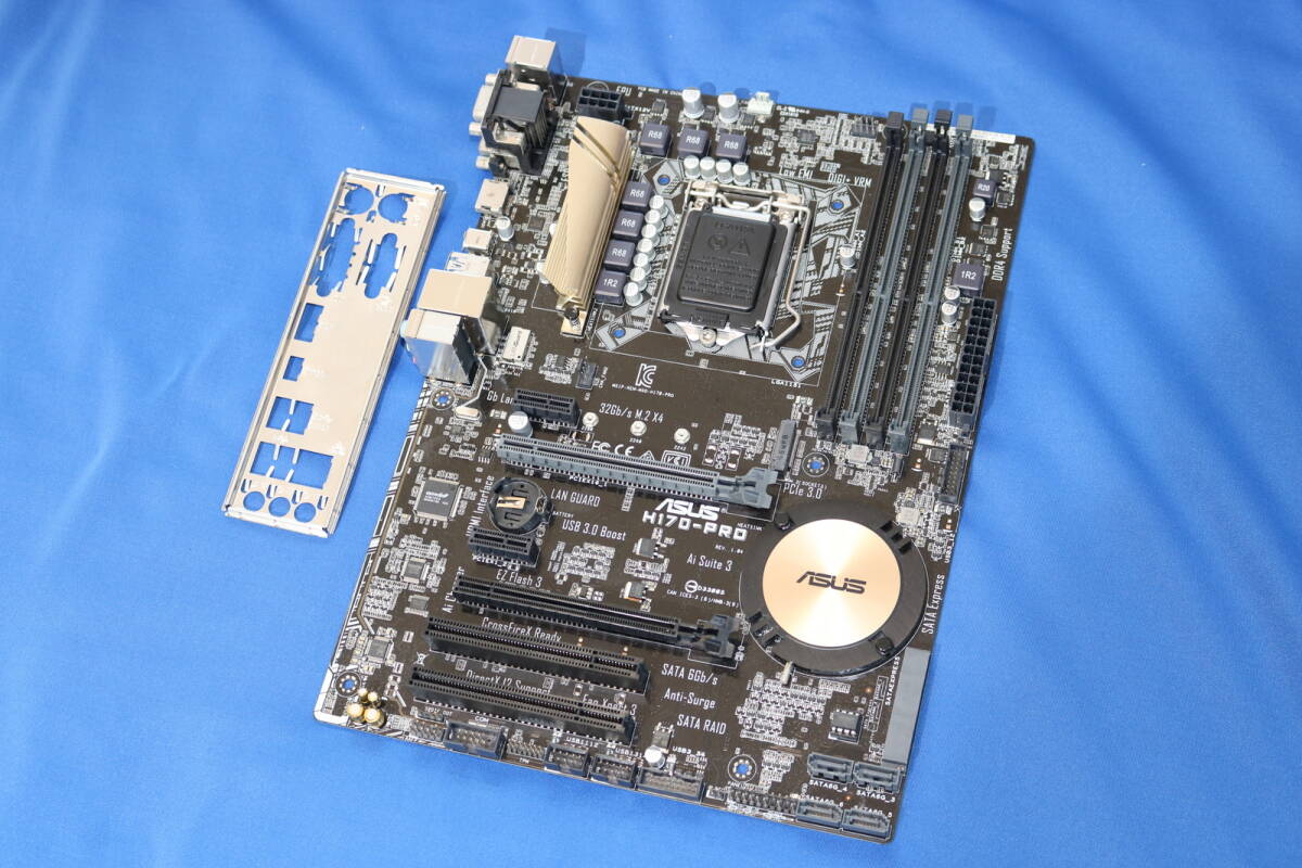 起動確認済み ASUS H170-PRO IOパネル付 LGA1151 ATXマザーボード 第6・7世代CPU対応 PCパーツ 拍卖