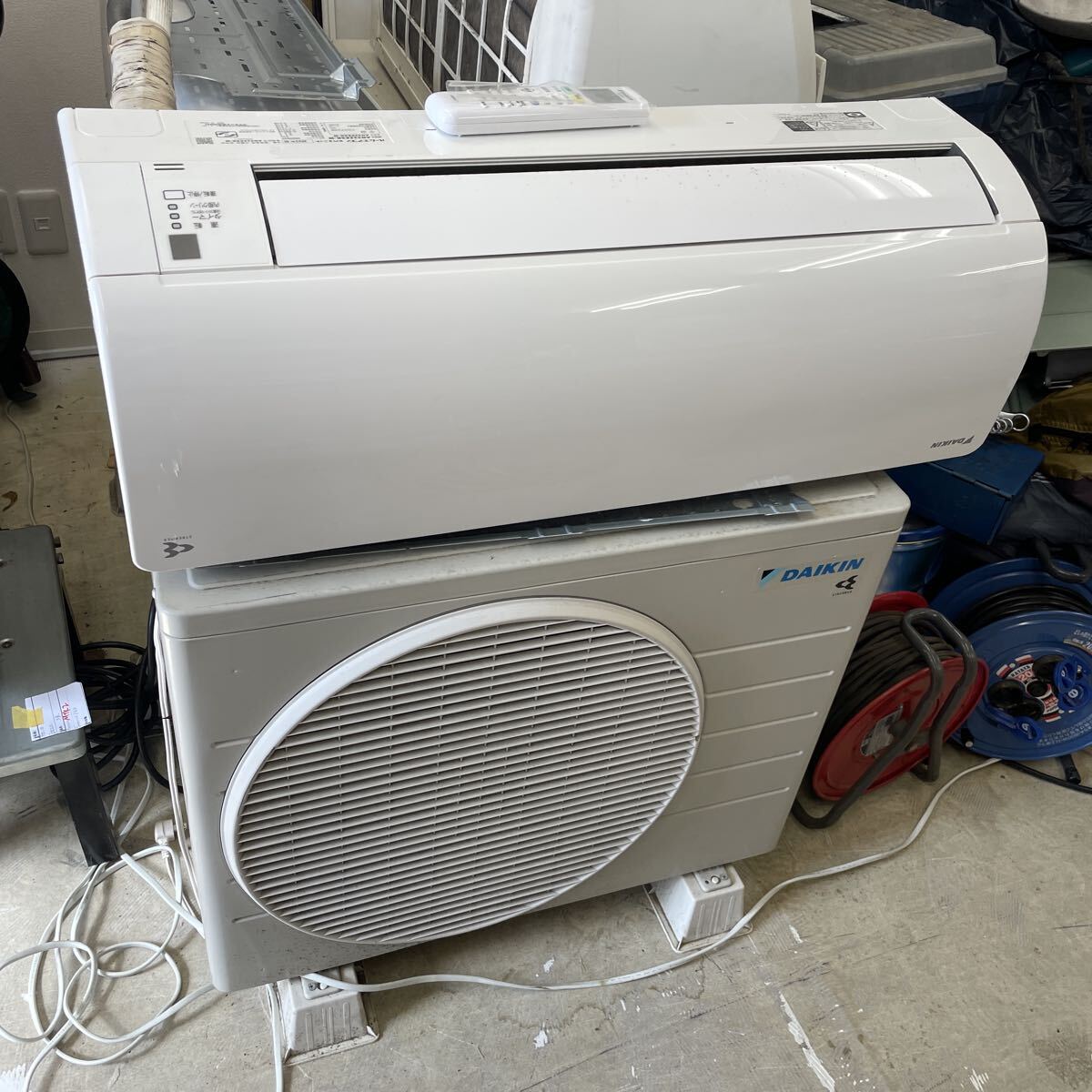 MTK3 ダイキン DAIKIN エアコン おもに6畳用 6畳~9畳 2.2kW ストリーマ 水内部クリーン AN22ZESK-W 2022年製 ポンプダウン済み 動作品拍卖