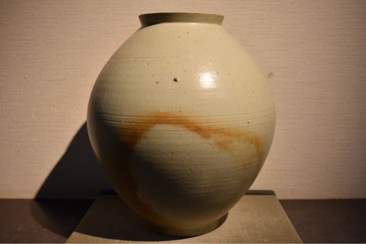 【GE】R103◆李朝・高麗コレクター放出品◆《名品》時代 李朝提灯壷/中国古玩 朝鮮美術 壷 骨董品 時代品 美術品 古美術品 韓国 tr拍卖