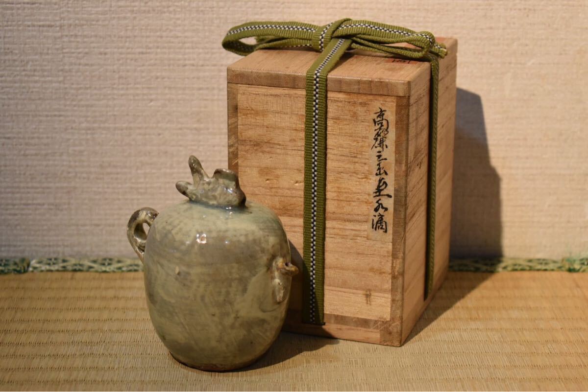 【GE】E376◆李朝・高麗コレクター放出品◆時代 高麗水滴 /中国古玩 朝鮮美術 書道具 文房具 骨董品 時代品 美術品 古美術品 韓国 pd拍卖