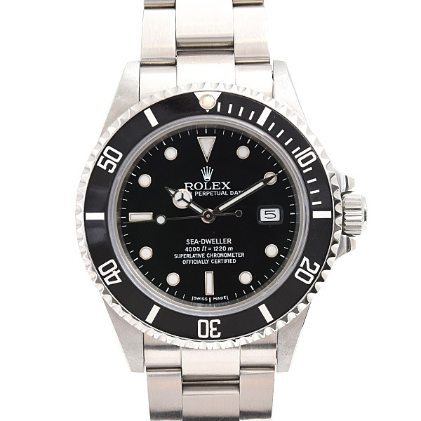 ロレックス 時計 メンズ シードゥエラー 自動巻 ブラック文字盤 95番 トリプルシックス ステンレス SS ROLEX 16660 中古拍卖