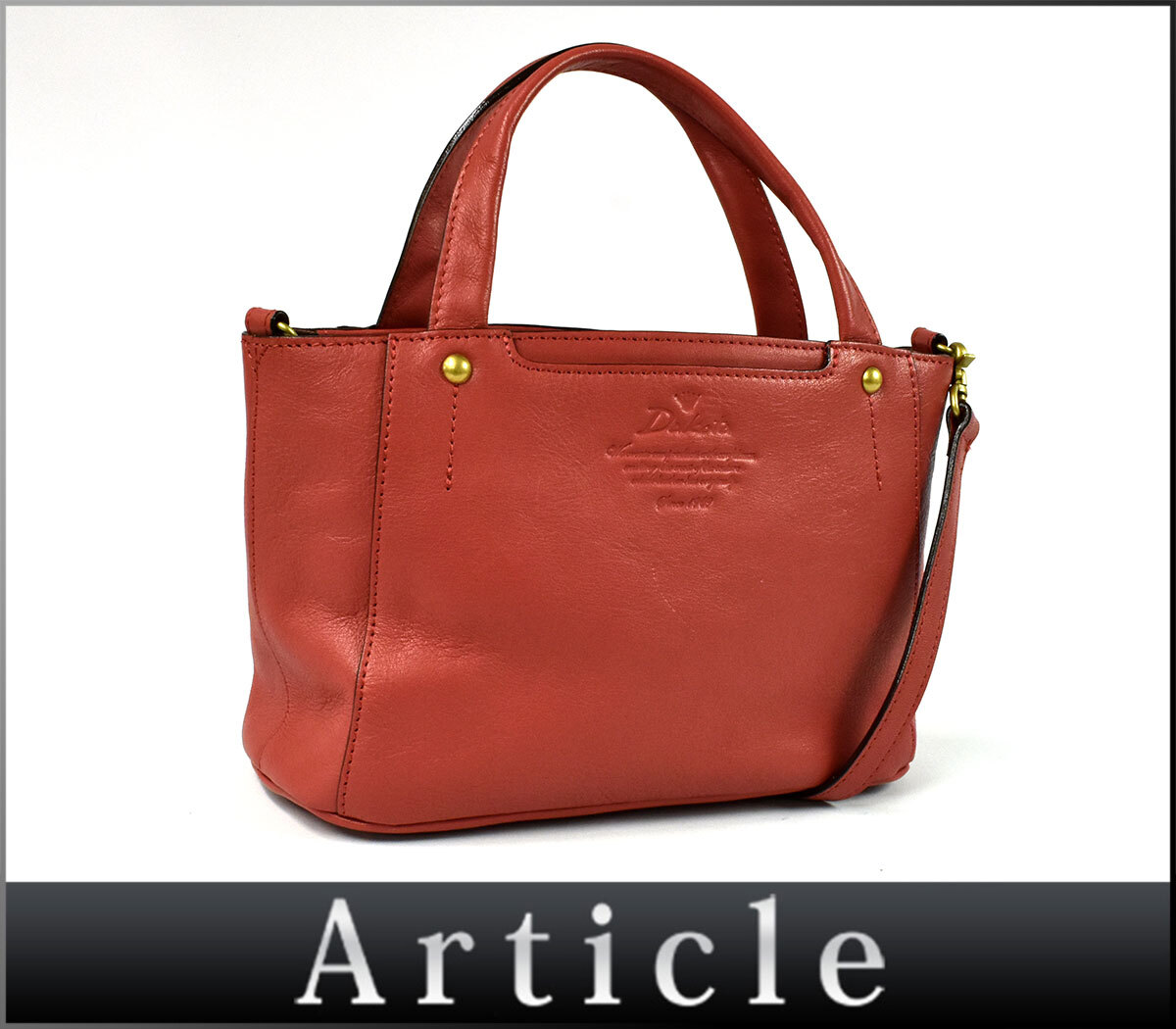 249207〇美品 Dakotak ダコタ 2WAYバッグ ハンドバッグ ショルダーバッグ トートバッグ レザー ピンク ゴールド金具 レディース/ B拍卖