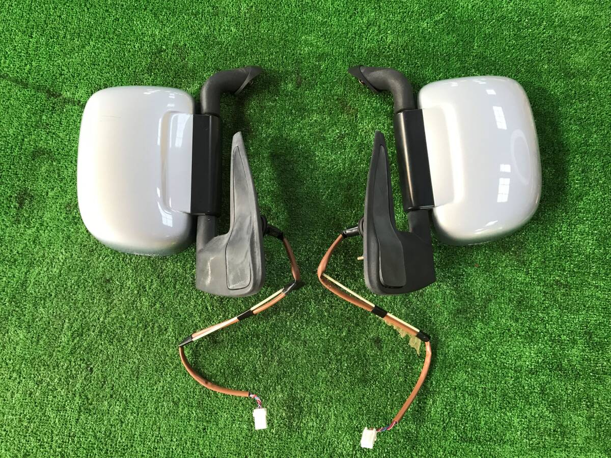 H18年 スバル サンバー ディアス TW1 ドアミラー サイドミラー 左右 セット カラー№ 210 シルバー 4P 電動のみ テストOK 長3969拍卖