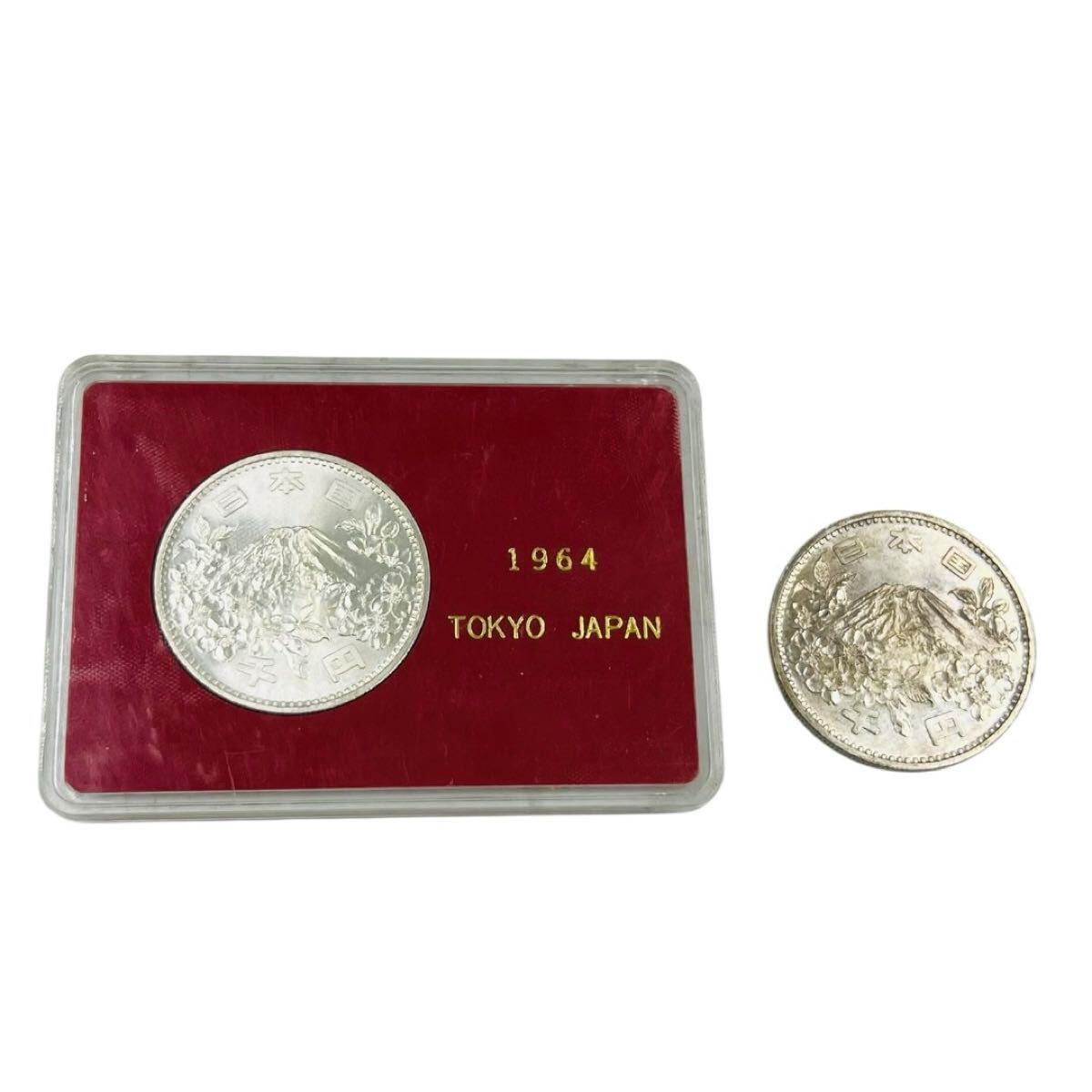 396c7 1000円銀貨 千円銀貨 東京オリンピック 1964年 昭和39年 TOKYO 2枚 まとめ セット拍卖