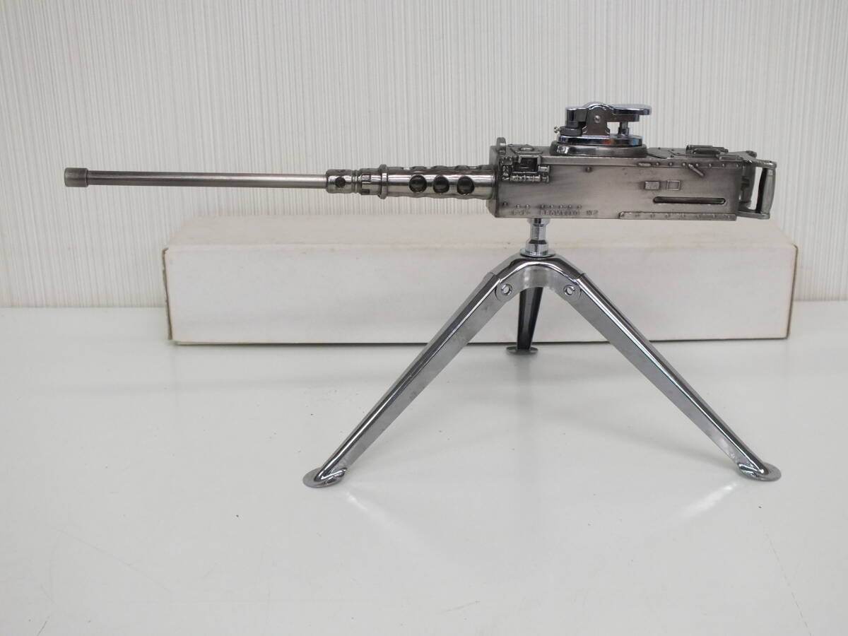 ブローニングM2 重機関銃 ガスライター 三脚付き アメリカンスタイル レトロ 未使用 激安1円スタート拍卖