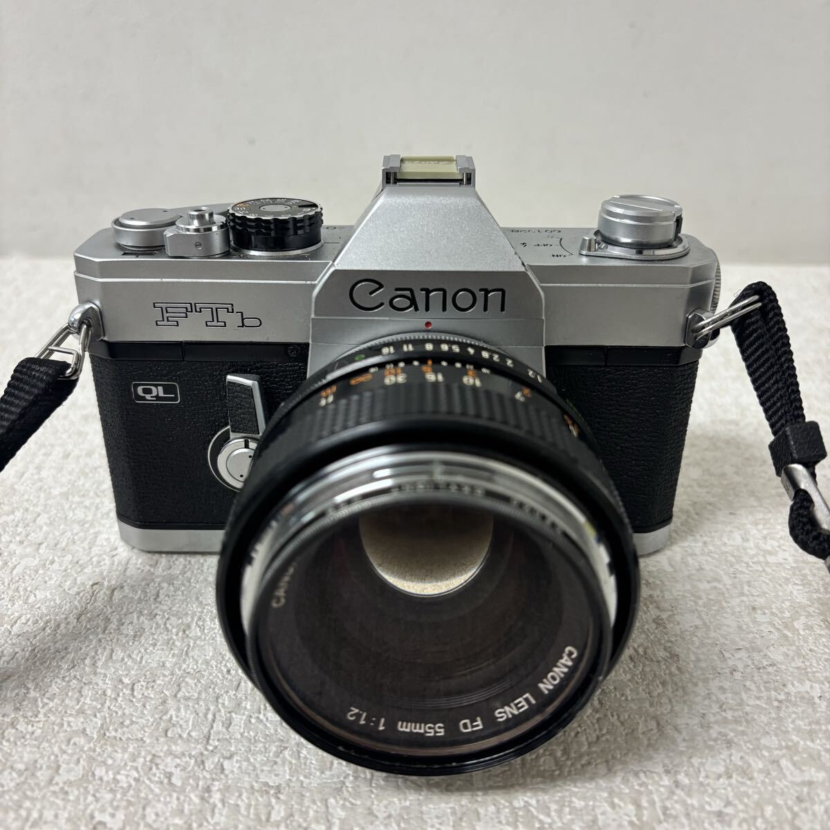 0317O6 Canon キャノン 一眼レフ フィルムカメラ FTb QL LENS レンズ FD 55mm 1:1.2 シャッター切れ確認済み拍卖