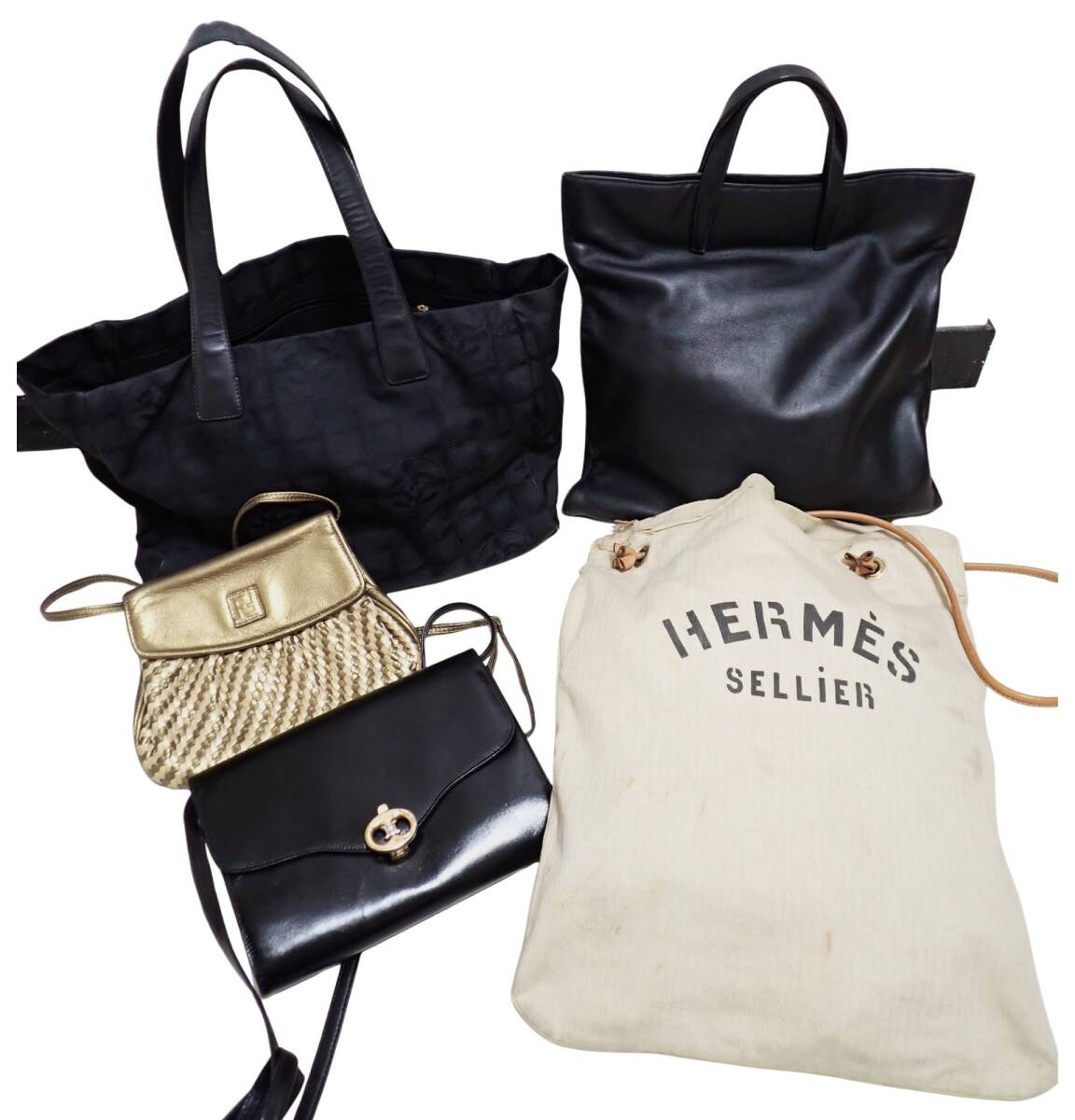 【豪華5点】シャネル セリーヌ フェンディ ロエベ エルメス バッグ まとめ セット ニュートラベル トリオンフ アリーヌ 希少拍卖