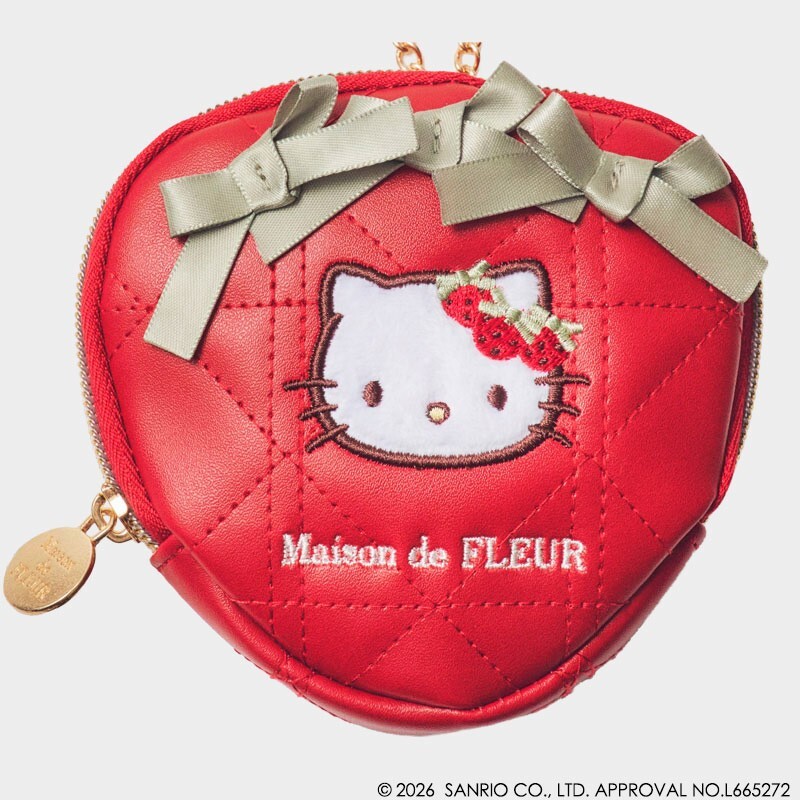 y 65 Maison de FLEUR×HELLO KITTY いちごチャーム 送料180円拍卖