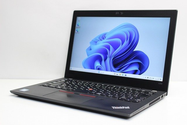 ノートパソコン Windows11 中古 Lenovo ThinkPad X280 第8世代 Core i5 メモリ8GB SSD256GB 軽量 コンパクト カメラ 1円スタート拍卖