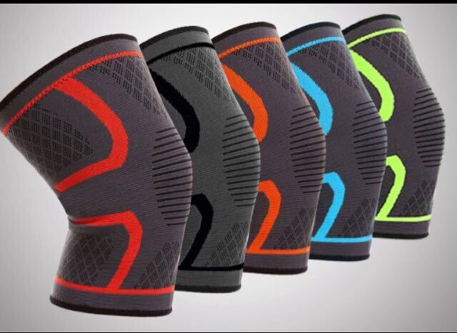 膝サポーター スポーツ用 膝 怪我防止 通気性伸縮性 ランニング 男女左右兼用拍卖