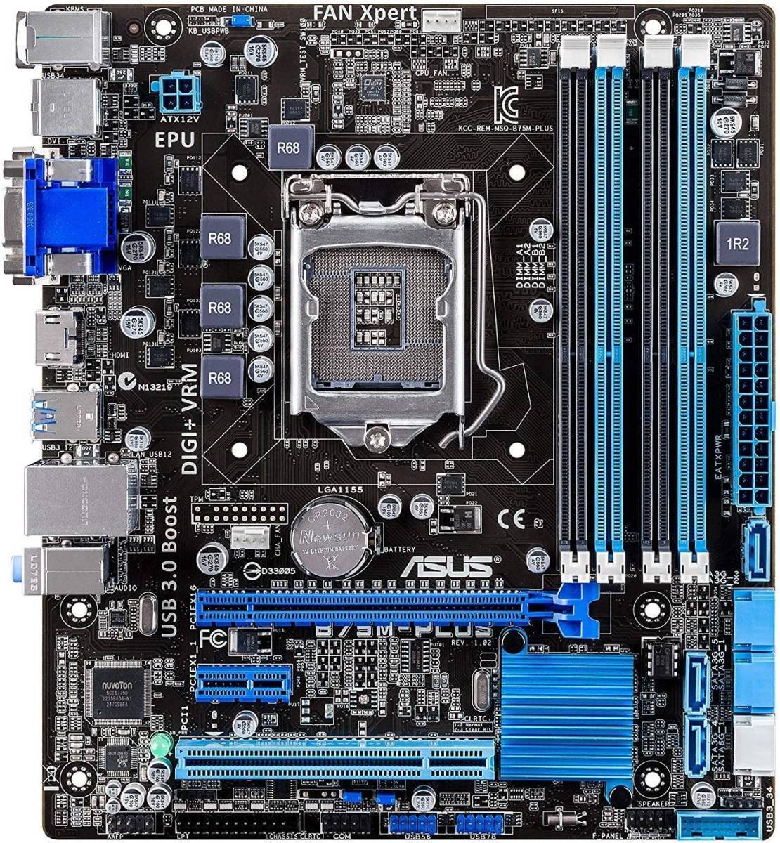 ASUS B75M-PLUS LGA 1155 SATA DDR3 MicroATX Motherboard拍卖