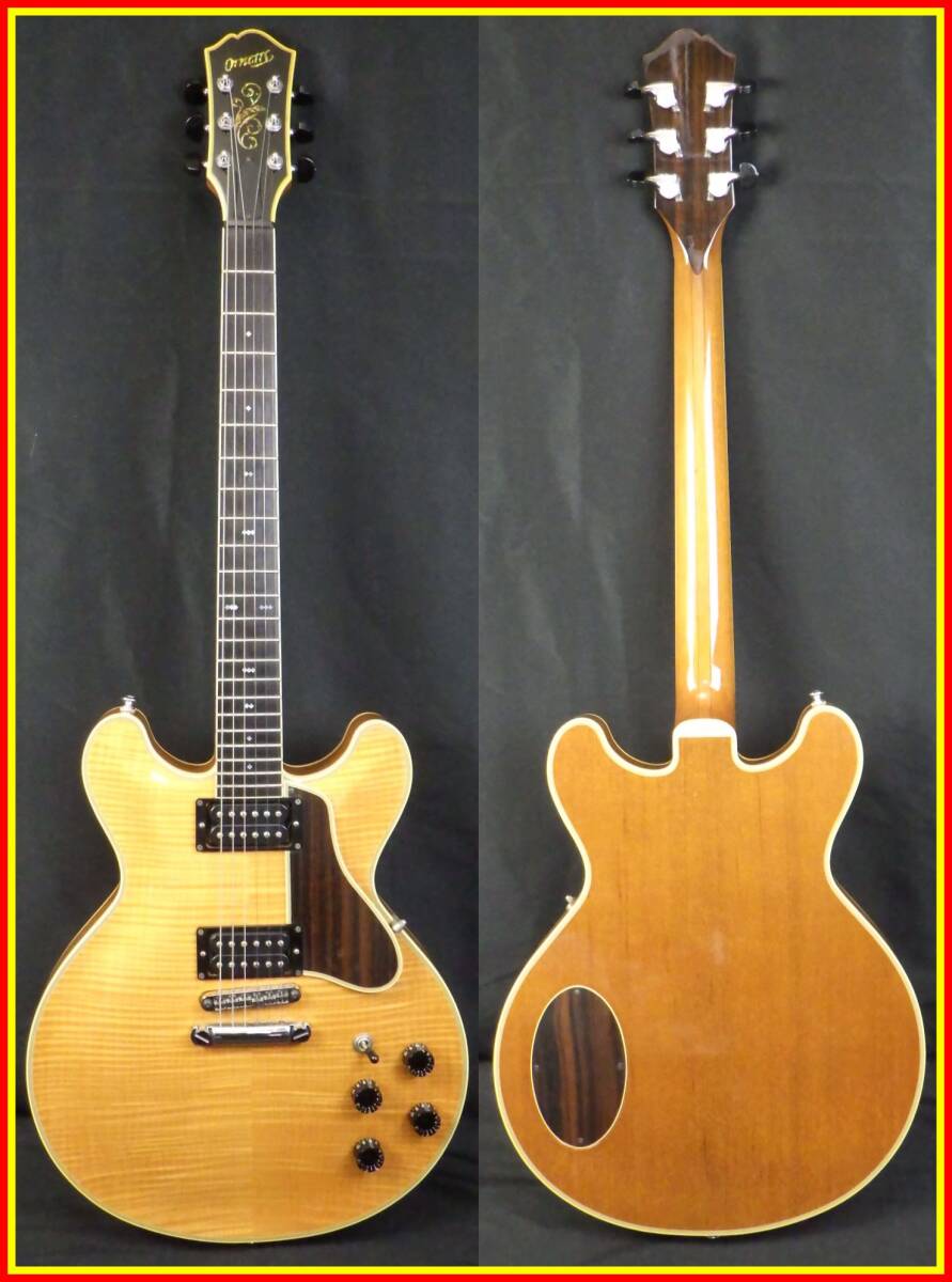 李3601 中古 美品 Ornetts オーネッツ GM-10R 朝日木工 ハイエンドギターズ セミアコ ホロー 単板削り出し拍卖