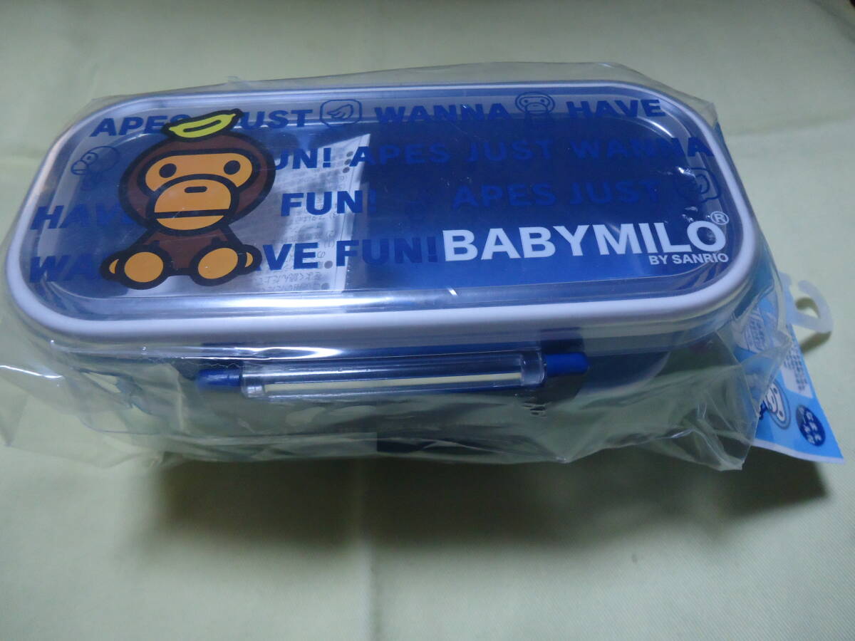 ♪♪♪ A・BATHING APE BABY MILO マイロ ランチボックス 2段 ランチケース 弁当箱 アベイシングエイプ 未使用拍卖