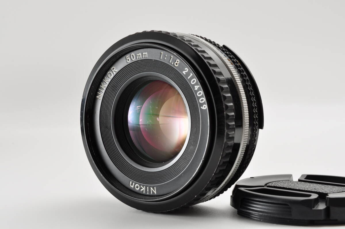ニコン Nikon Ai-s NIKKOR 50mm F1.8 パンケーキ AIS ニッコール MFレンズ フロントキャップ付き #0559拍卖