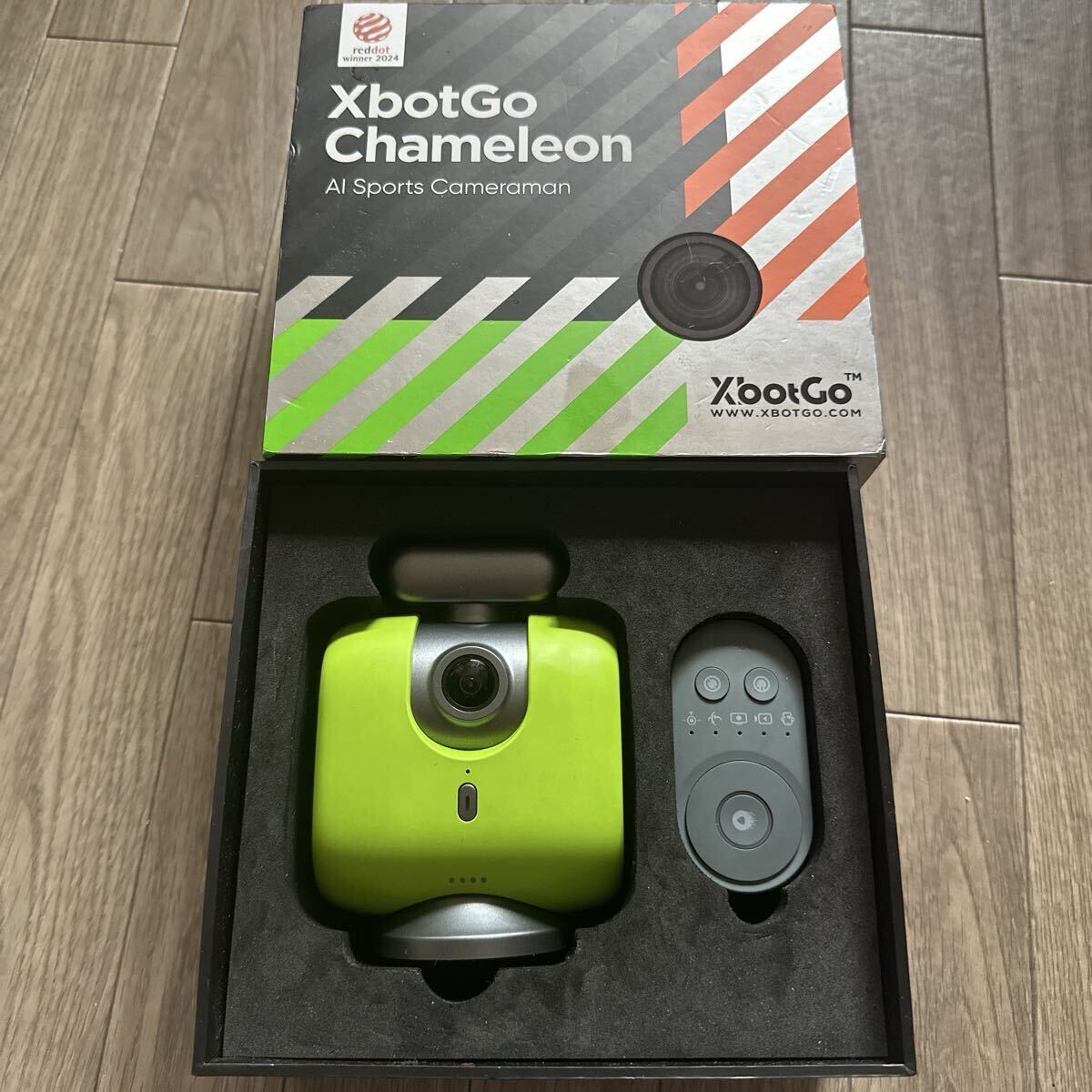 1円売り切り XbotGo ChameleonXbotGo2 AIスポーツカメラ 自動追尾 ai搭載 ハイライト編集 ライブ配信 モニター監視可能(ライムグリーン) 拍卖