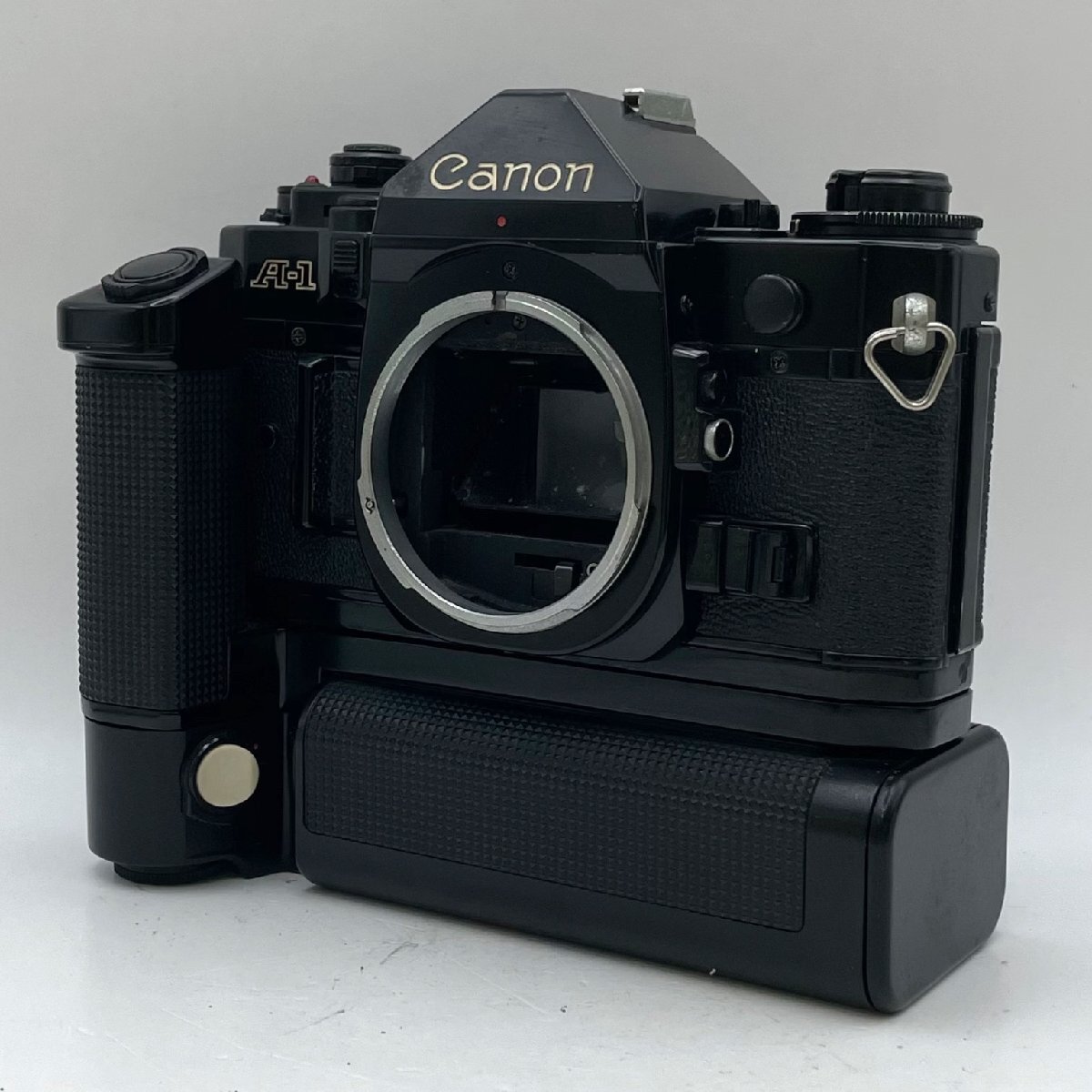 1円~/Canon/キャノン/A-1/ボディ/付属品付/MOTOR DRIVE/BATTERY PACK/MA/一眼レフ/フィルムカメラ/通電確認済/難あり/ジャンク/R181拍卖