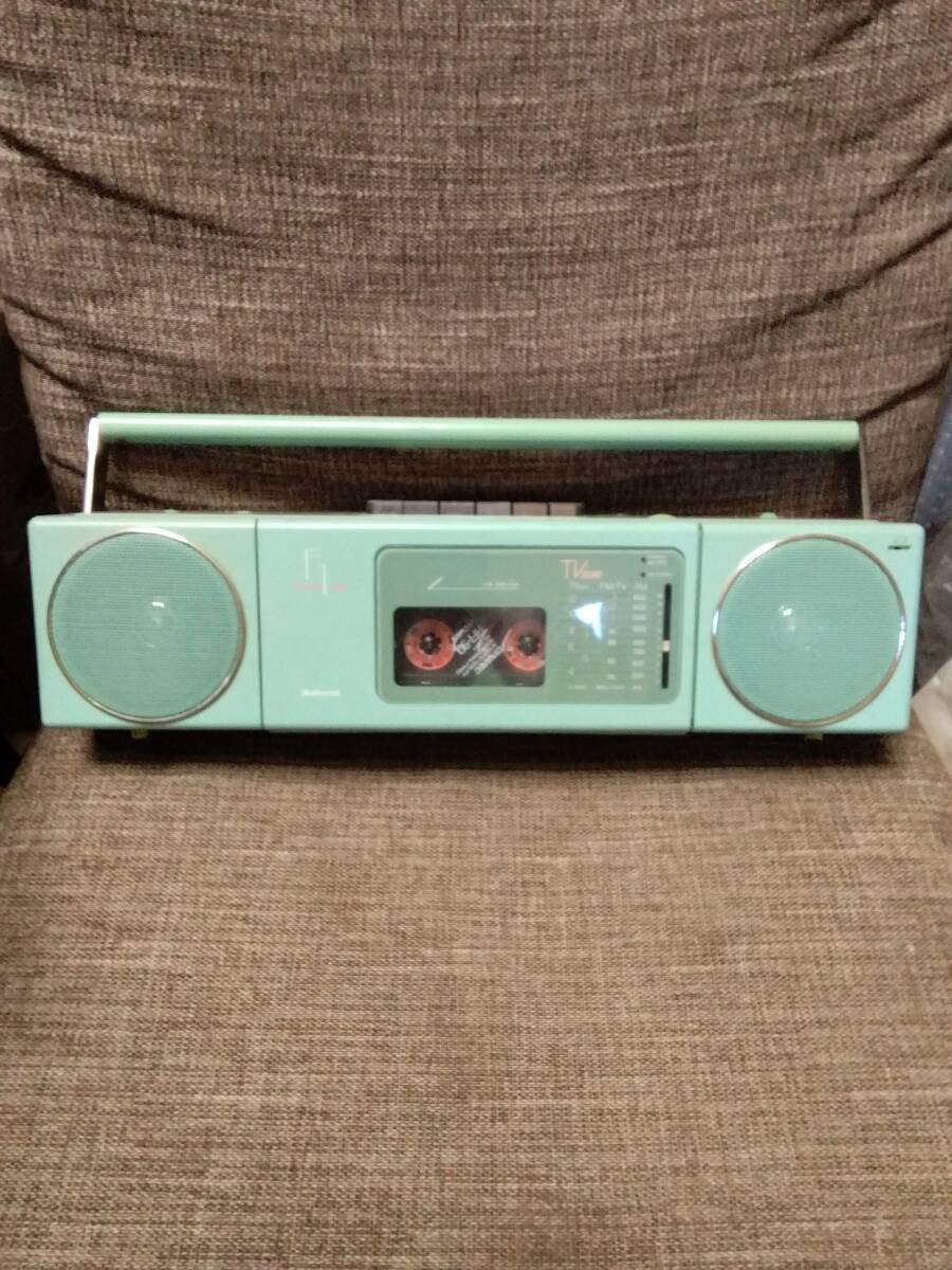 ナショナル(National)製レトロラジカセ FM.AM ミントグリーン拍卖