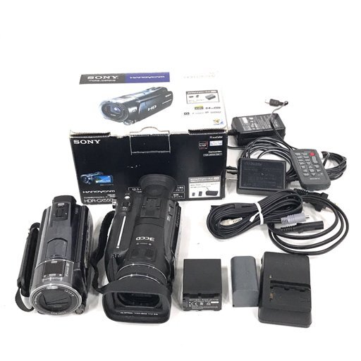 1円SONY HANDYCAM HDR-CX550V Victor Everio GZ-HD7-B ソニー ビクター ビデオカメラ 光学機器 2点 セット B1315拍卖