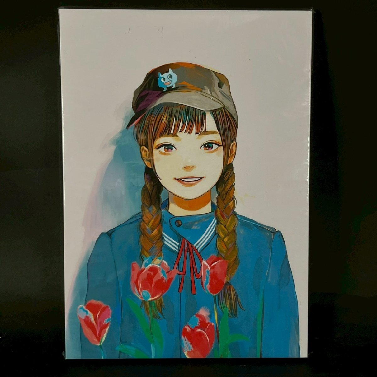 CV0223-2-3 ざしきわらし イラスト 作品 背景 白 絵 絵画 キャンバス アート 人物 美術 置物 鑑賞 H42㎝ W30㎝ D2㎝ 100サイズ拍卖