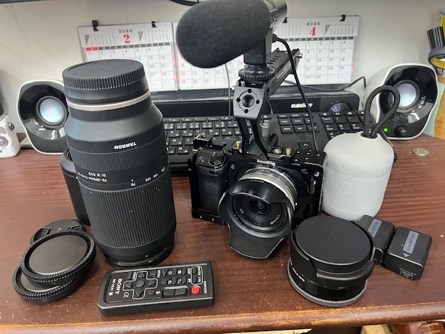 ソニー NEX-7 ケージ付き TAMRONレンズ付き拍卖