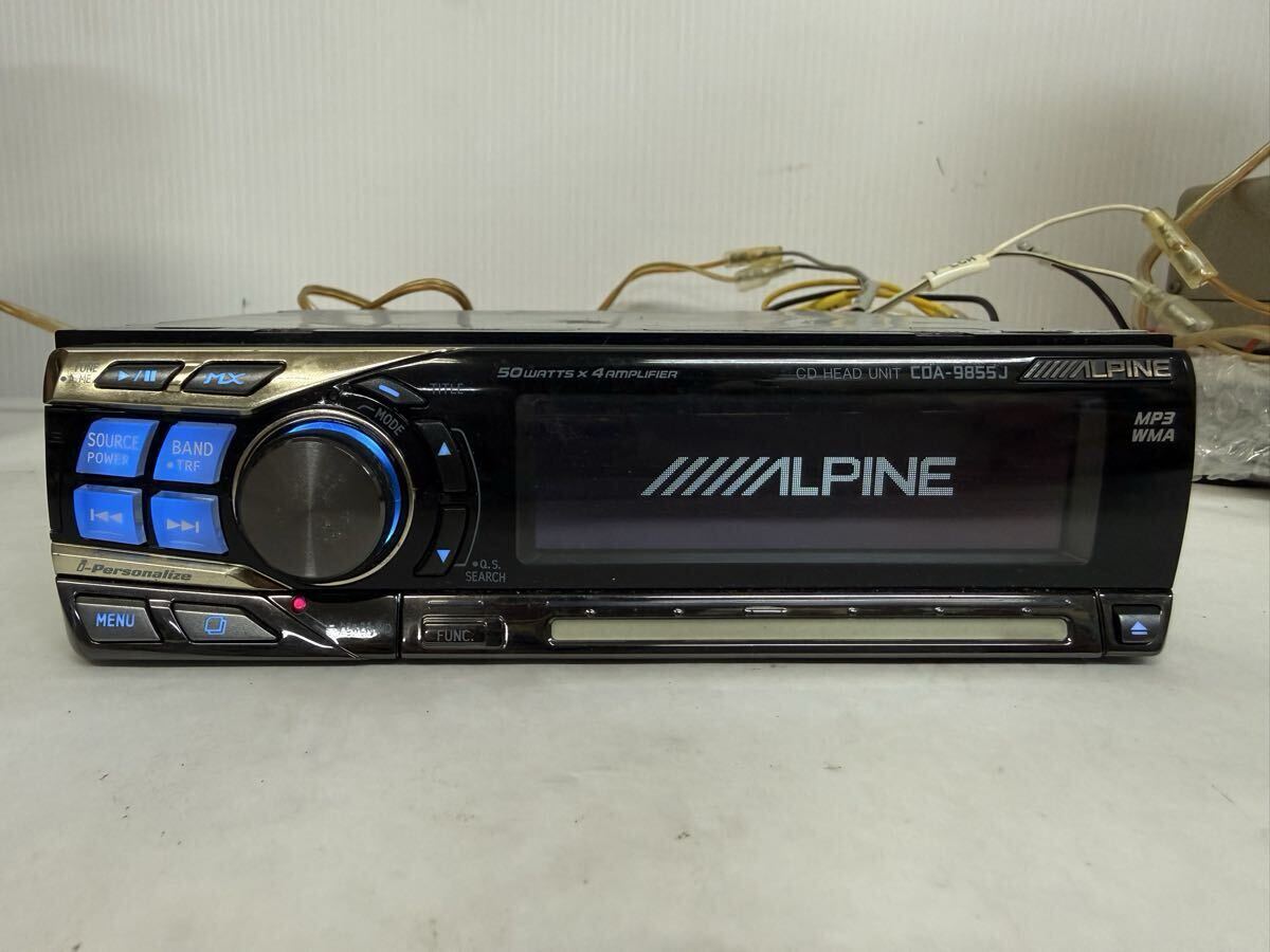 アルパイン 1DIN CDヘッドユニット CDA-9855J ALPINE ジャンク中古品拍卖