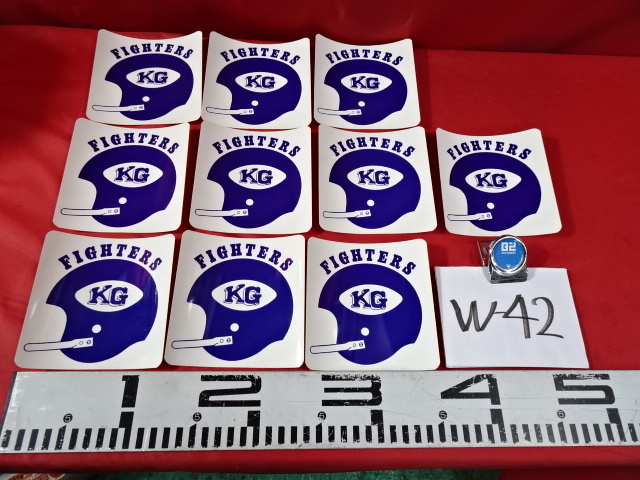 W-42/希少 1970年代 当時物 関西学院大学 アメフト部 Fighter デカール ステッカーまとめて10枚 KG 関学 ファイターズ ヴィンテージ拍卖