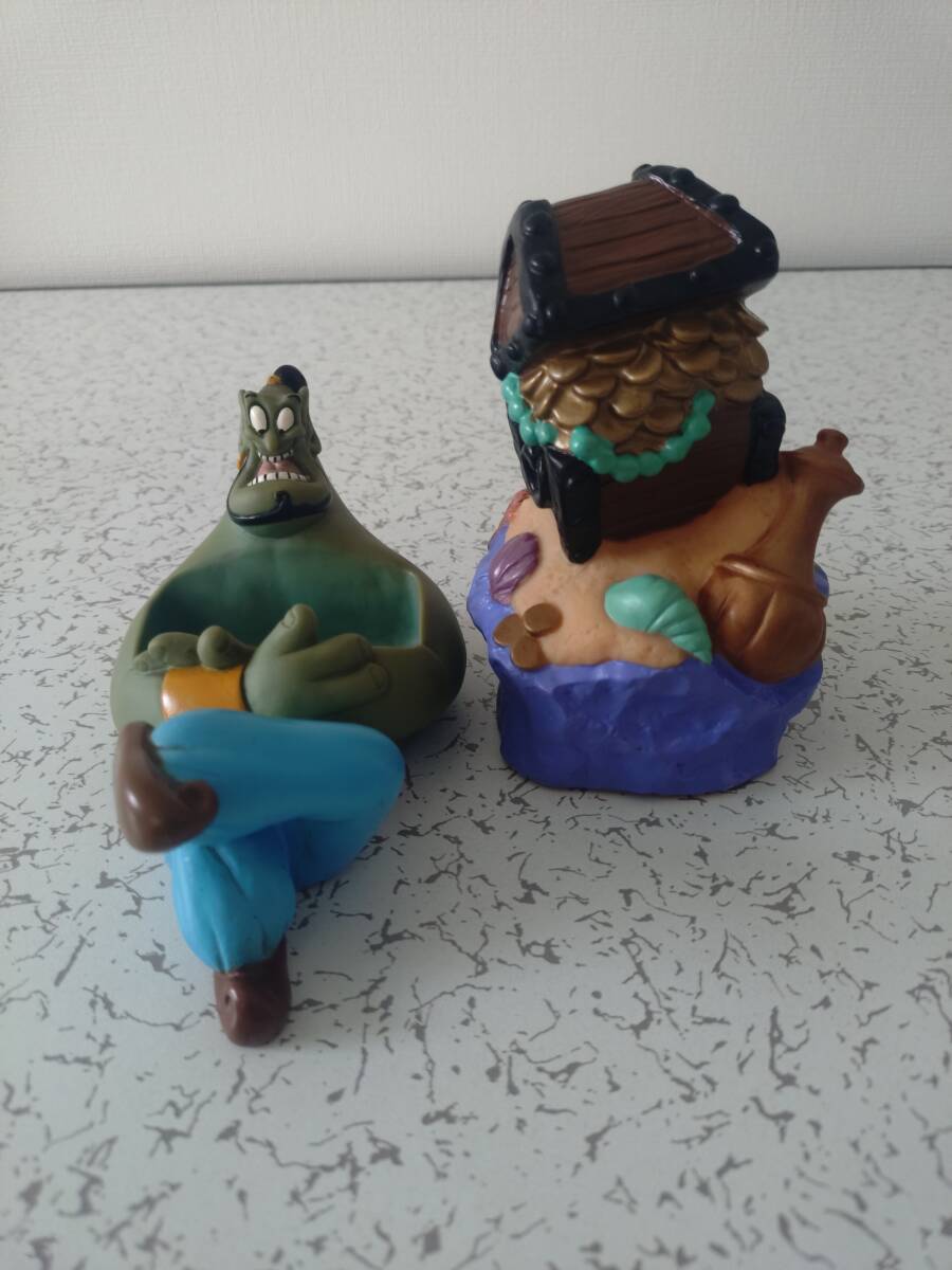 100円スタート ディズニー ソフビ アメリカン ビンテージ Disney アラジン ジーニー リトル・マーメイド 宝箱拍卖