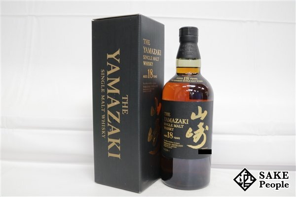 ◇1円~ サントリー 山崎 18年 シングルモルト 旧 700ml 43% 箱 ジャパニーズ拍卖