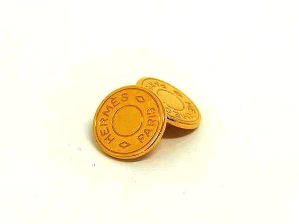 1円 ■美品■ HERMES エルメス セリエ カフスボタン カフリンクス アクセサリー ビジネス 紳士 メンズ ゴールド系 FW3227拍卖