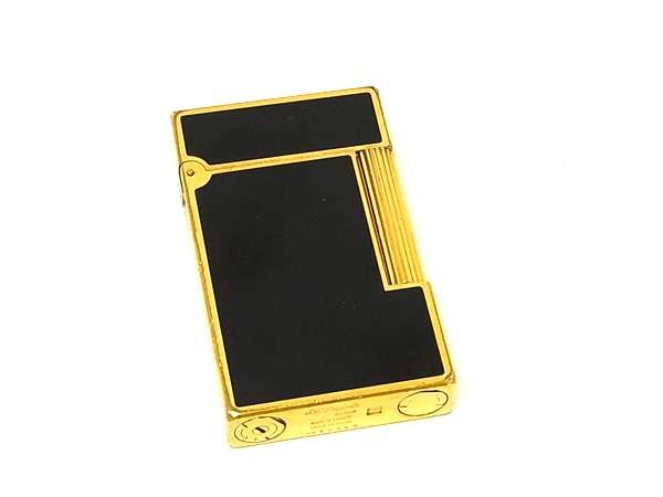 1円 S.T.Dupont エス・テー・デュポン ライン2 ラージ 高級ガスライター ローラーガスライター 喫煙グッズ 喫煙具 ゴールド系 FW2705拍卖