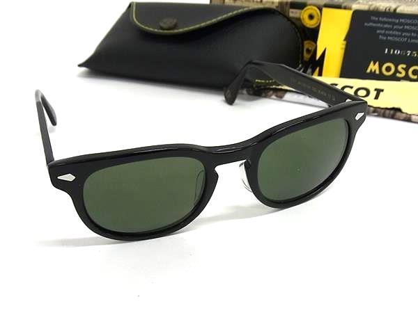1円 ■美品■ MOSCOT モスコット GELT.49□22-145 サングラス 眼鏡 めがね メンズ レディース ブラック系 GC1363拍卖