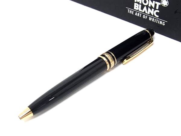 1円 ■美品■ MONT BLANC モンブラン マイスターシュテュック ツイスト式 ボールペン 筆記用具 ステーショナリー ブラック系 HA1675拍卖