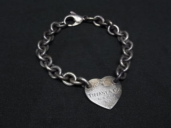 1円 TIFFANY&Co ティファニー リターントゥティファニー ハートタグ SV925 ブレスレット アクセサリー レディース シルバー系 GA8881拍卖