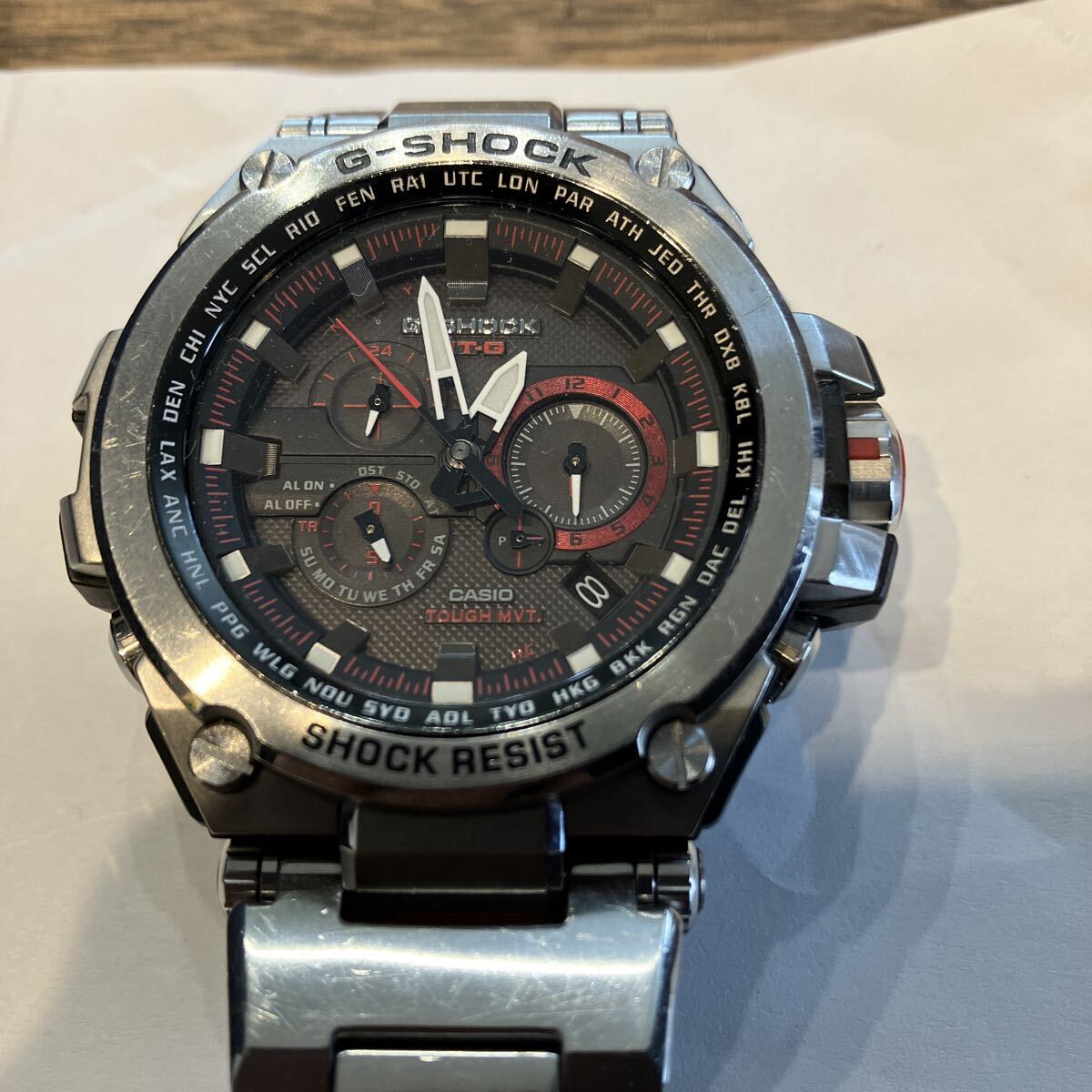 G-SHOCK ジーショック MTG-S1000D-1A4JF カシオ 電波ソーラー MT-G CASIO タフソーラー 電波ソーラー腕時計 中古 稼動品拍卖