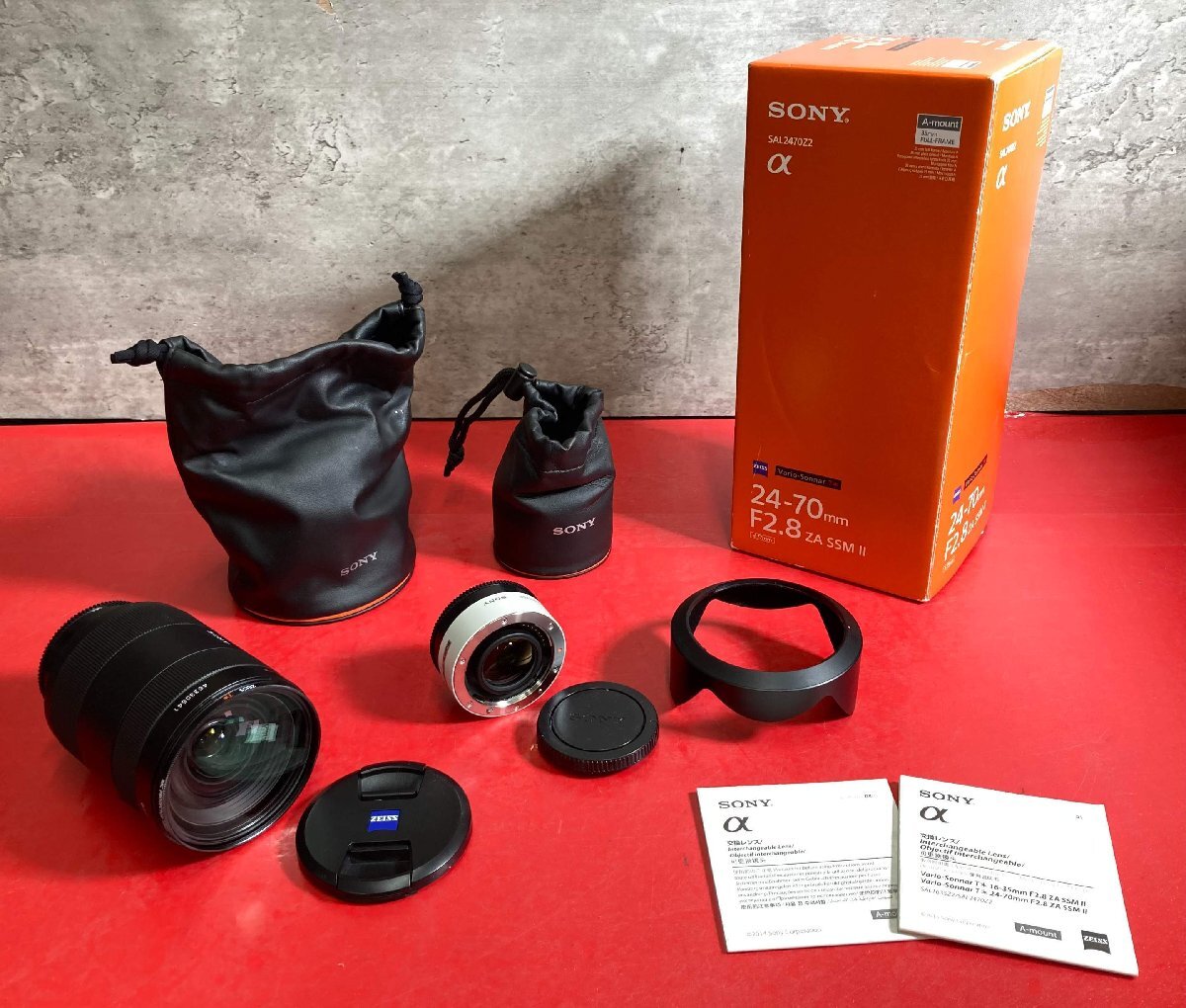 1円~ 美品 SONY ソニー Vario-Sonnar T* 24-70mm F2.8 ZA SSM II SAL2470Z2 α用レンズ デジタル一眼 カメラ 箱付き拍卖