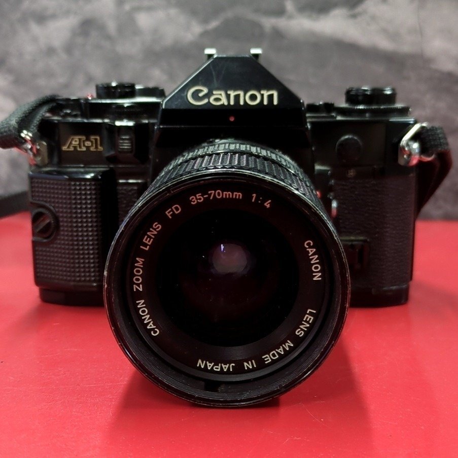 1円~ ジャンク Canon キヤノン A-1 FD 35-70mm 1:4 一眼レフフィルムカメラ 動作未確認 レトロ クラシックカメラ拍卖